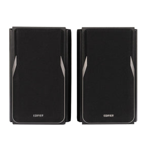 Edifier 42-Watt Continuous-Power Amplified Bluetooth Professional Bookshelf Speakers with Remote, R1380DB, 2 Count, Black