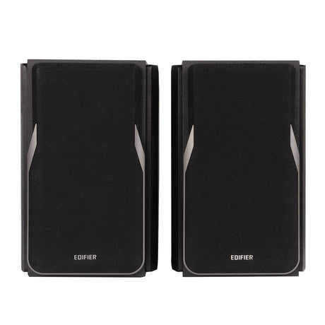 Edifier 42-Watt Continuous-Power Amplified Bluetooth Professional Bookshelf Speakers with Remote, R1380DB, 2 Count, Black
