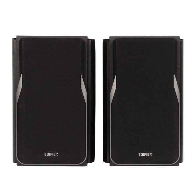 Edifier 42-Watt Continuous-Power Amplified Bluetooth Professional Bookshelf Speakers with Remote, R1380DB, 2 Count, Black