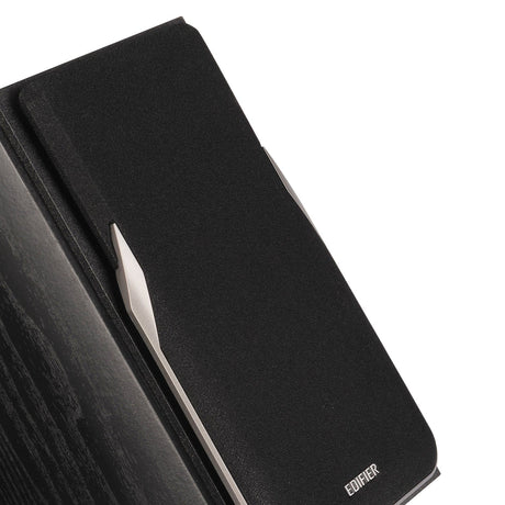 Edifier 42-Watt Continuous-Power Amplified Bluetooth Professional Bookshelf Speakers with Remote, R1380DB, 2 Count, Black