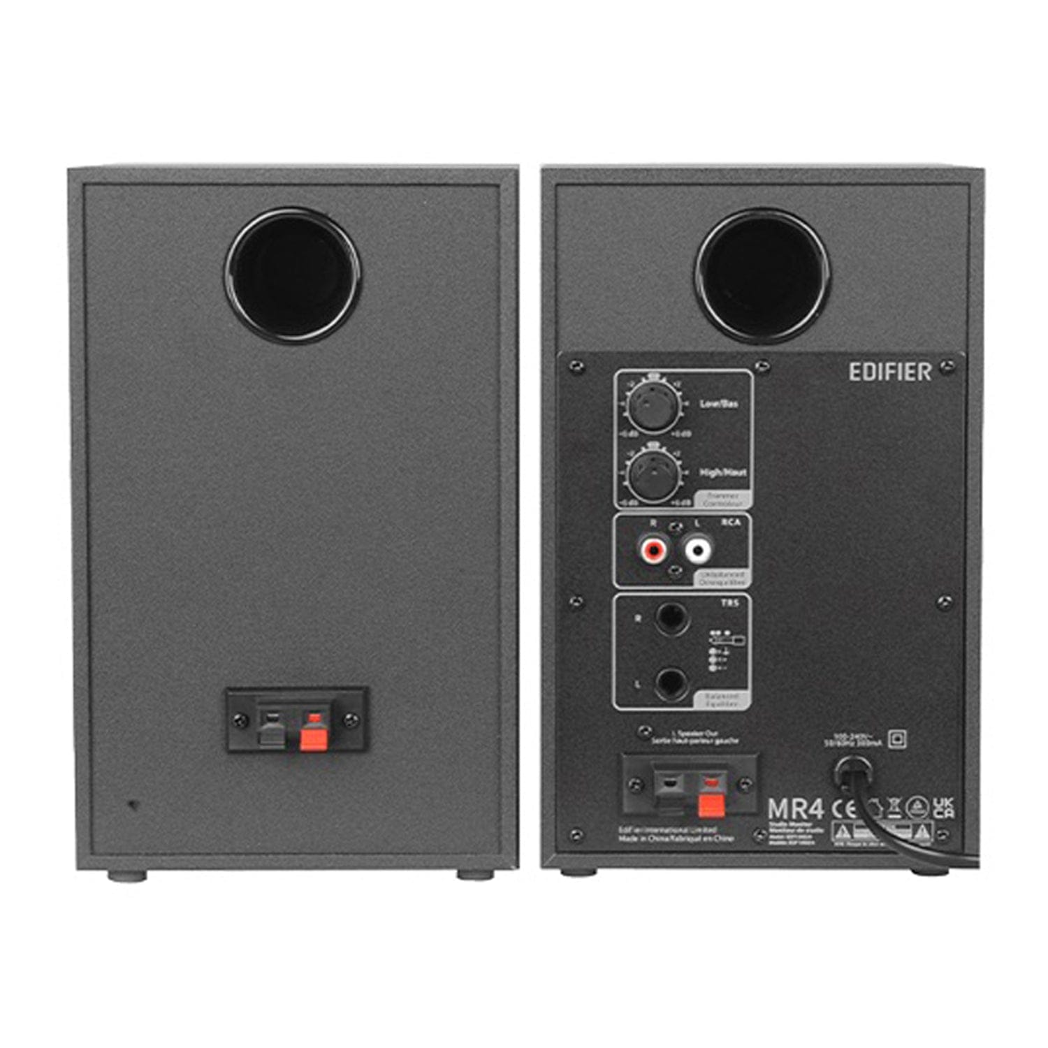 Edifier MR4 42-Watt-Continuous Powered 2.0 Studio Monitor Speaker System, 2 Count, Black