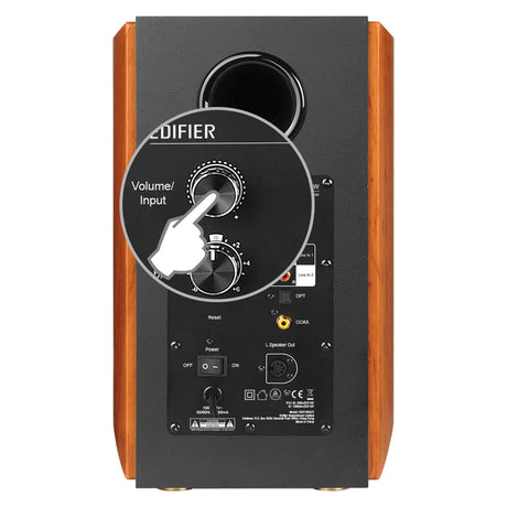 Edifier 120-Watt Bluetooth Wi-Fi Audiophile S1000W Active Bookshelf Speaker Set with 5.5-In. Woofers, Hi-Res Audio, Alexa, Optical/Coax/Aux, Pair