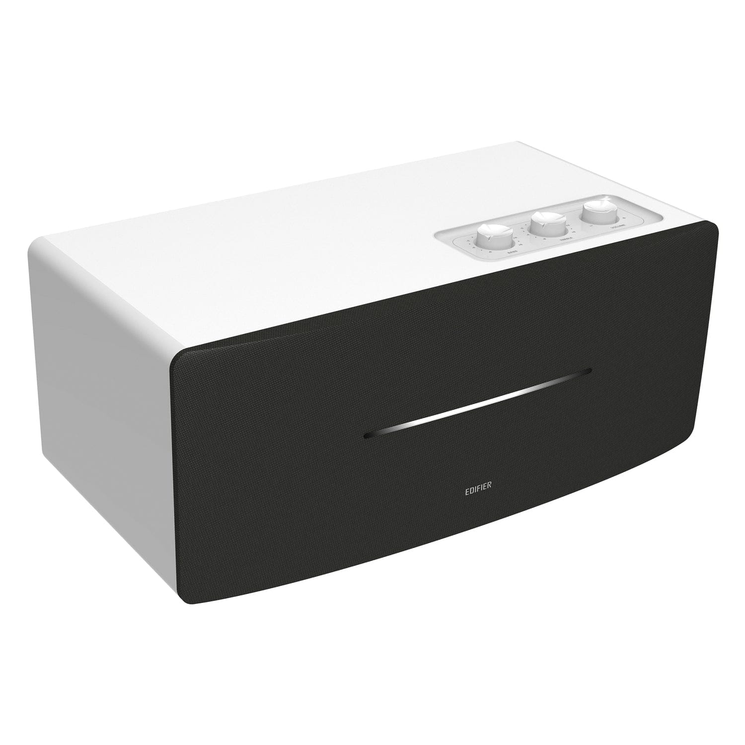 Edifier D12 Desktop 70-Watt Continuous-Power Bluetooth Amplified Integrated Stereo Speaker with Remote, White