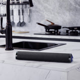 Edifier Rechargeable Bluetooth 2.0-Channel Portable/Tabletop 11.5-In. Sound Bar Speaker with Built-in Sound Card, MF200, Silver