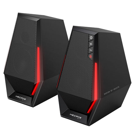 Hecate by Edifier 10-Watt G1500 Bluetooth and USB-Powered Gaming Computer Speaker with LED Light, Pair
