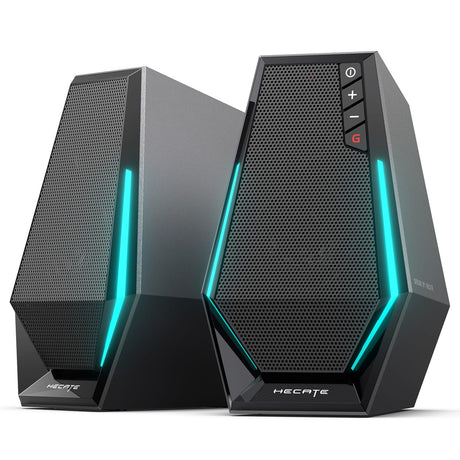 Hecate by Edifier 10-Watt G1500 Bluetooth and USB-Powered Gaming Computer Speaker with LED Light, Pair