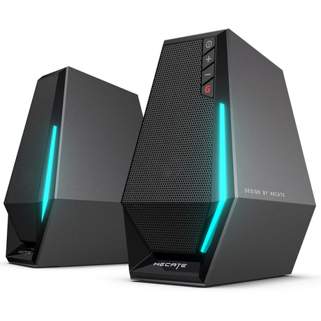 Hecate by Edifier 10-Watt G1500 Bluetooth and USB-Powered Gaming Computer Speaker with LED Light, Pair