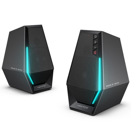 Hecate by Edifier 10-Watt G1500 Bluetooth and USB-Powered Gaming Computer Speaker with LED Light, Pair