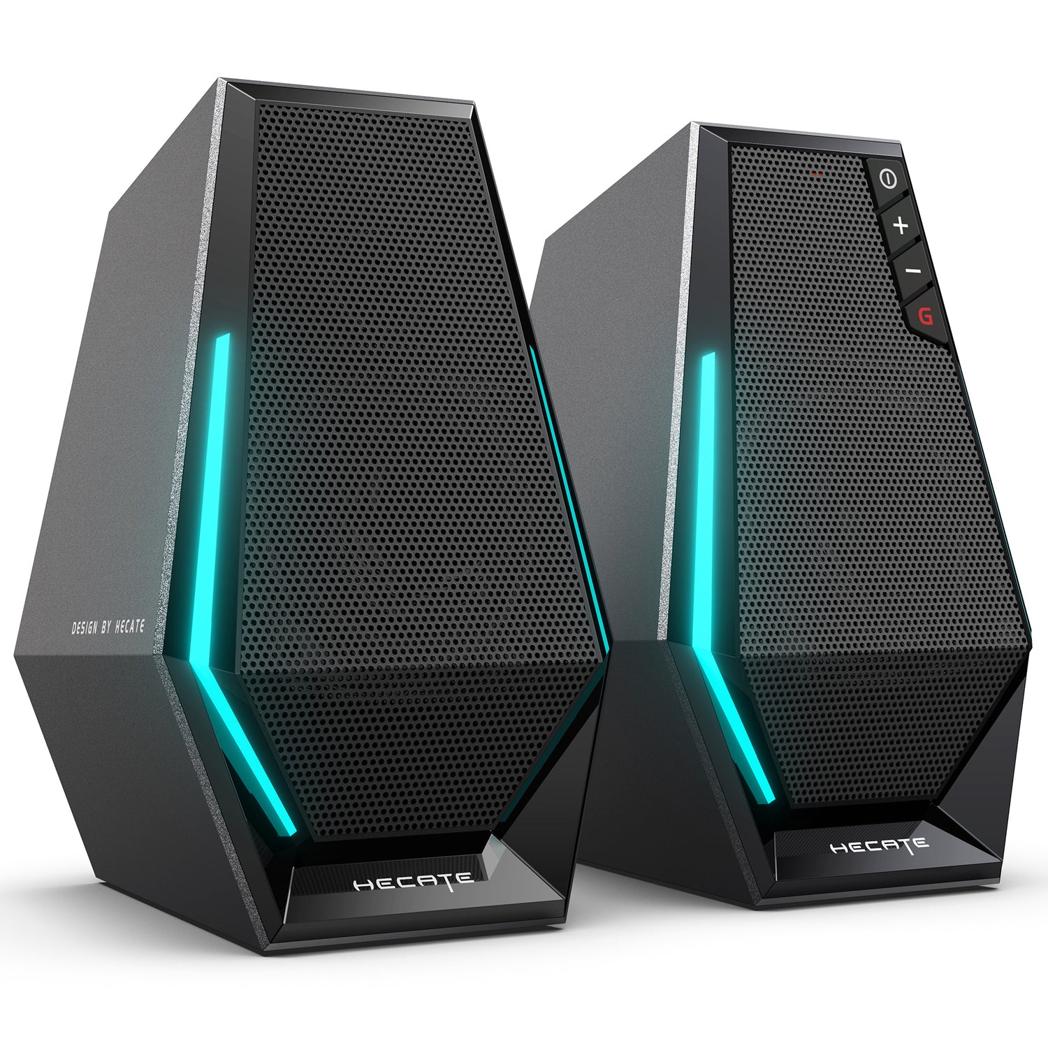 Hecate by Edifier 10-Watt G1500 Bluetooth and USB-Powered Gaming Computer Speaker with LED Light, Pair