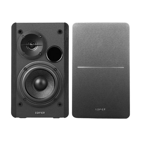 Edifier 42-Watt Continuous-Power Amplified Bookshelf Speakers, R1280T, 2 Count, Black
