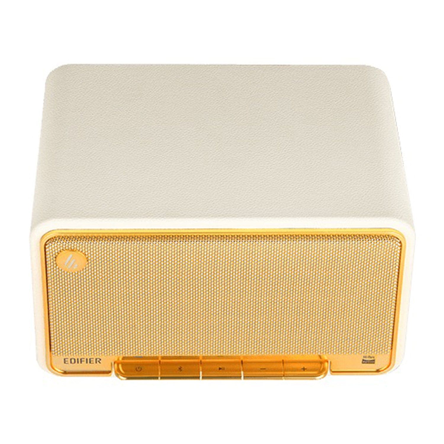 Edifier 60-Watt-Continuous Bluetooth Retro Rechargeable Tabletop Speaker, D32, Ivory