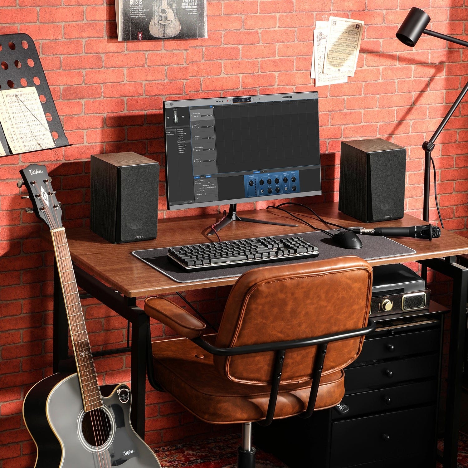 Edifier R990BT 24-Watt-Continuous-Power Bluetooth 2.0 Active Multimedia Speakers, Black, 2 Count