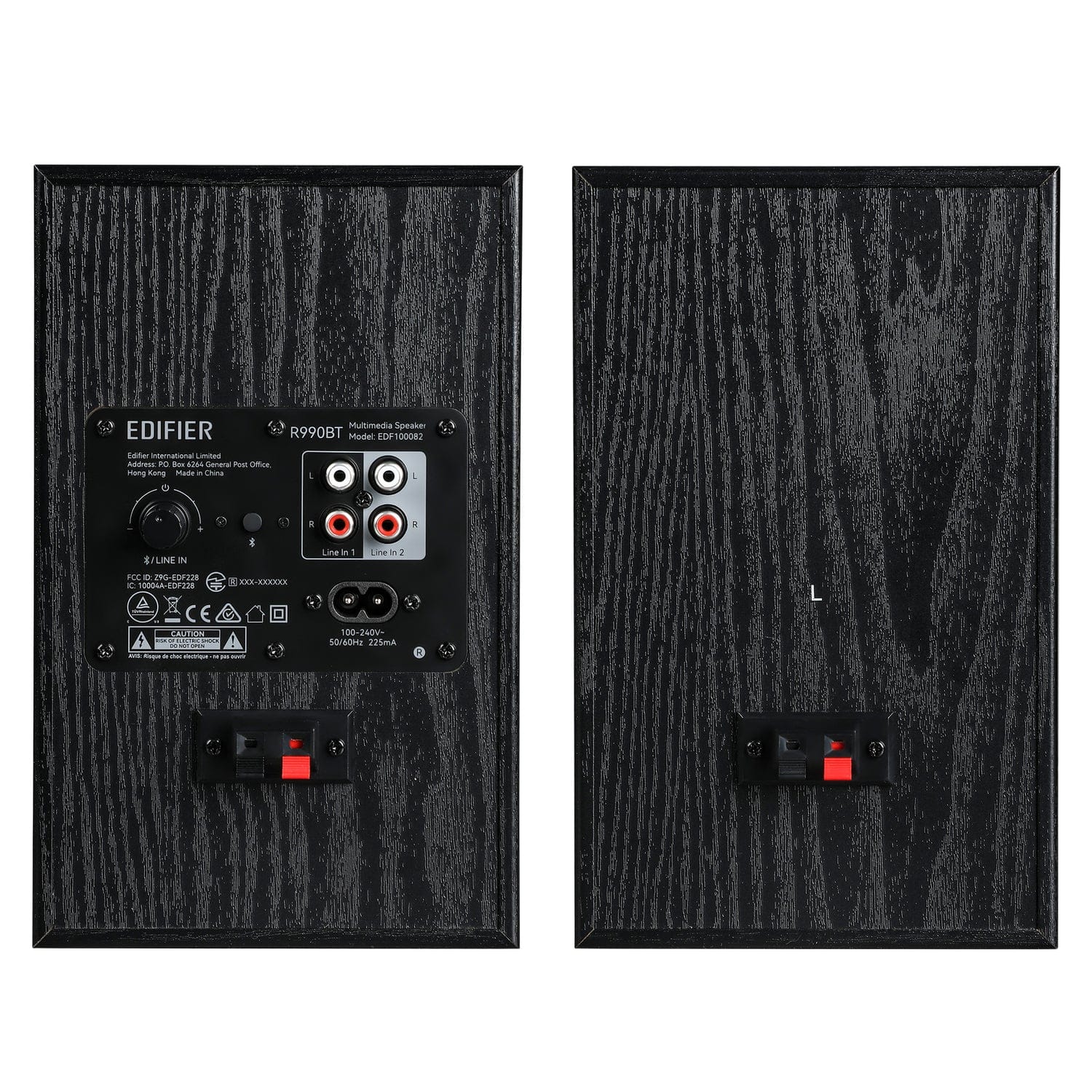 Edifier R990BT 24-Watt-Continuous-Power Bluetooth 2.0 Active Multimedia Speakers, Black, 2 Count