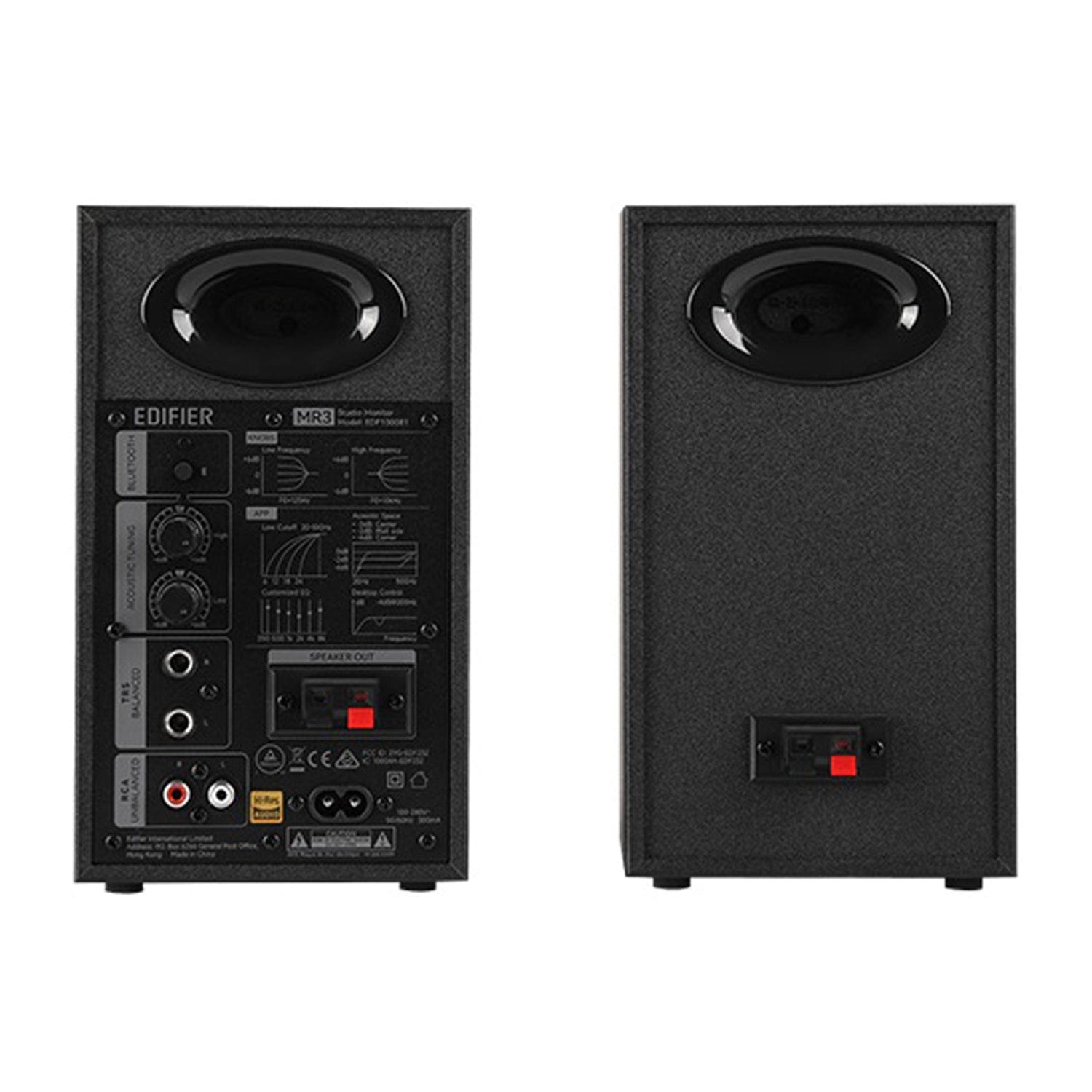 Edifier MR3 36-Watt-Continuous Powered 2.0 Studio Monitor Speaker System, 2 Count, Black