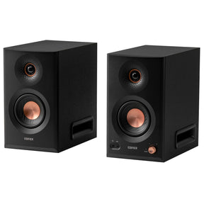 Edifier 110-Watt-RMS Bluetooth MR5 Powered 2.0 Studio Monitor Speaker Set with 5-In. Woofers, Hi-Res Audio/Hi-Res Audio Wireless, Pair, Black