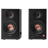Edifier 110-Watt-RMS Bluetooth MR5 Powered 2.0 Studio Monitor Speaker Set with 5-In. Woofers, Hi-Res Audio/Hi-Res Audio Wireless, Pair, Black