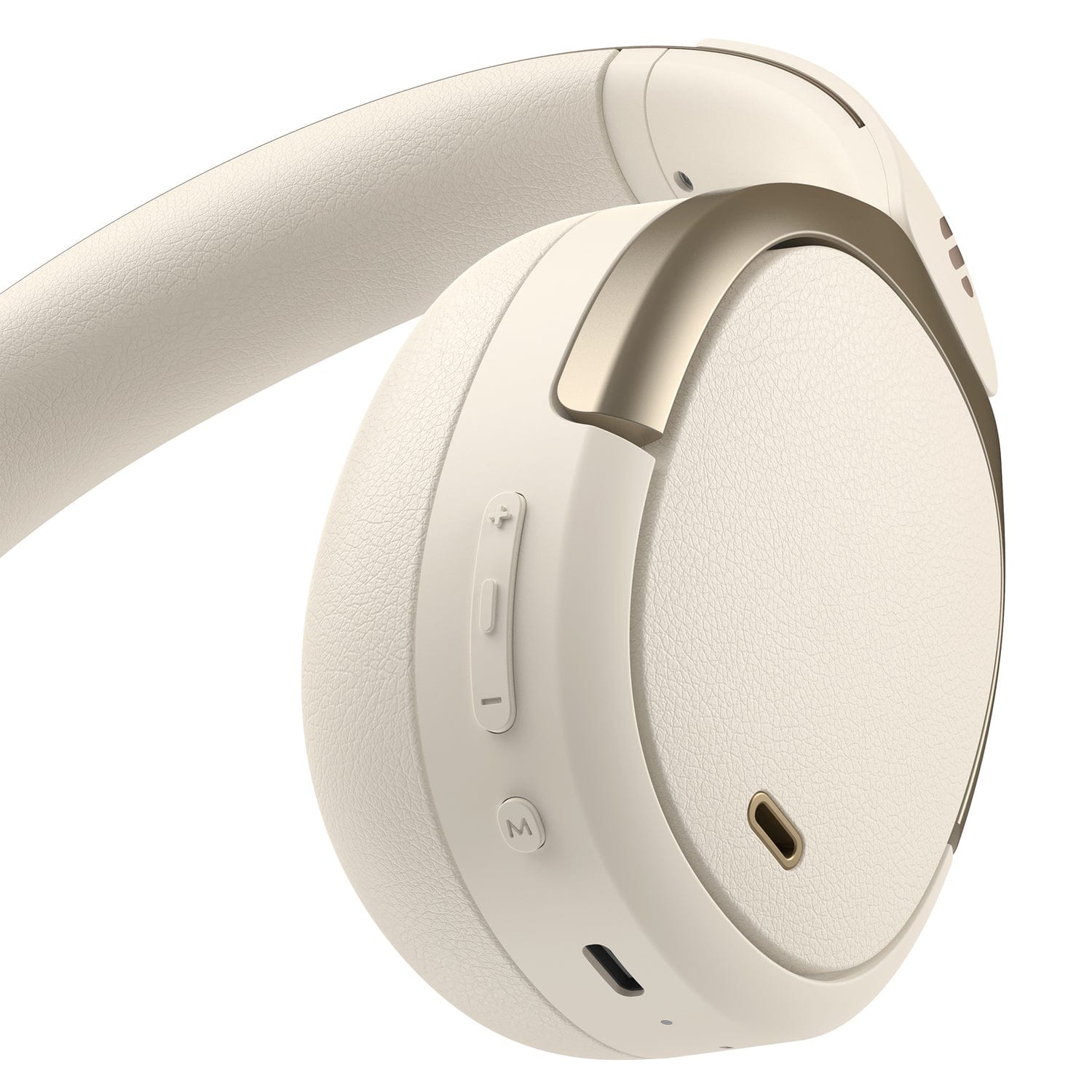 Edifier Bluetooth Over-Ear Hi-Res Audio Headphones with Microphone, Active Noise Cancelling, WH950NB, Ivory