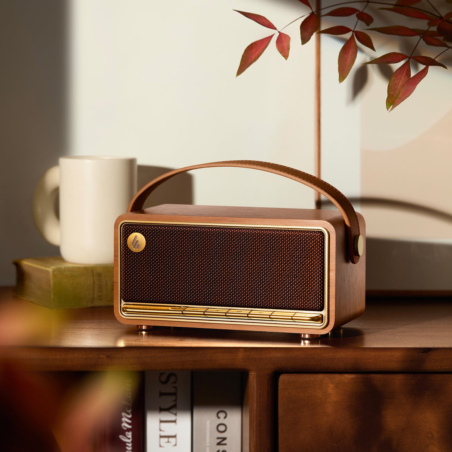 Edifier 40-Watt-RMS MP330 Portable Bluetooth Rechargeable Speaker with Bass Radiator, TWS, Hi-Res Audio, USB/microSD Card, up to 19 Hours Play Time