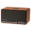 Edifier 80-Watt-RMS Bluetooth Retro S300 Powered Tabletop Speaker with 5.5-In Mid-Bass Driver, Hi-Res Audio, Aux, AirPlay 2, Remote, Brown