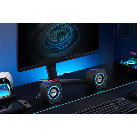Hecate by Edifier 4-Watt G1000 II Bluetooth Gaming Computer Speaker with RGB Light, Pair