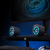 Hecate by Edifier 4-Watt G1000 II Bluetooth Gaming Computer Speaker with RGB Light, Pair