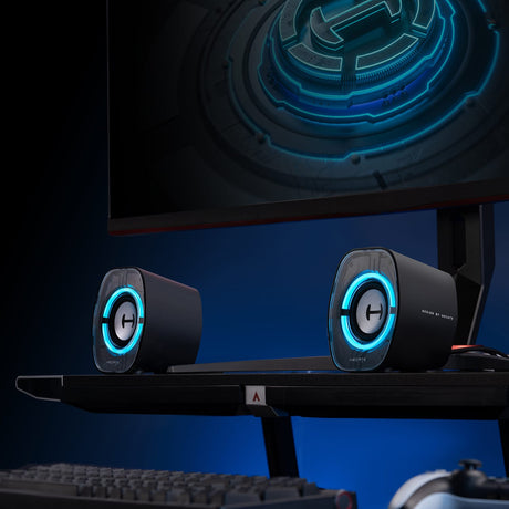 Hecate by Edifier 4-Watt G1000 II Bluetooth Gaming Computer Speaker with RGB Light, Pair
