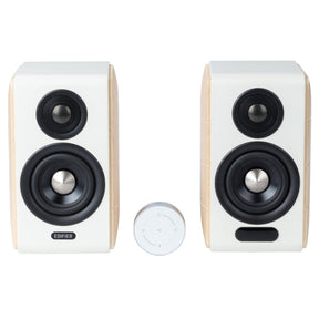 Edifier 88-Watt Continuous-Power Amplified Bluetooth Hi-Fi 2.0 Bookshelf Speaker System with Sub Out and Remote, S880DB MKII, 2 Count