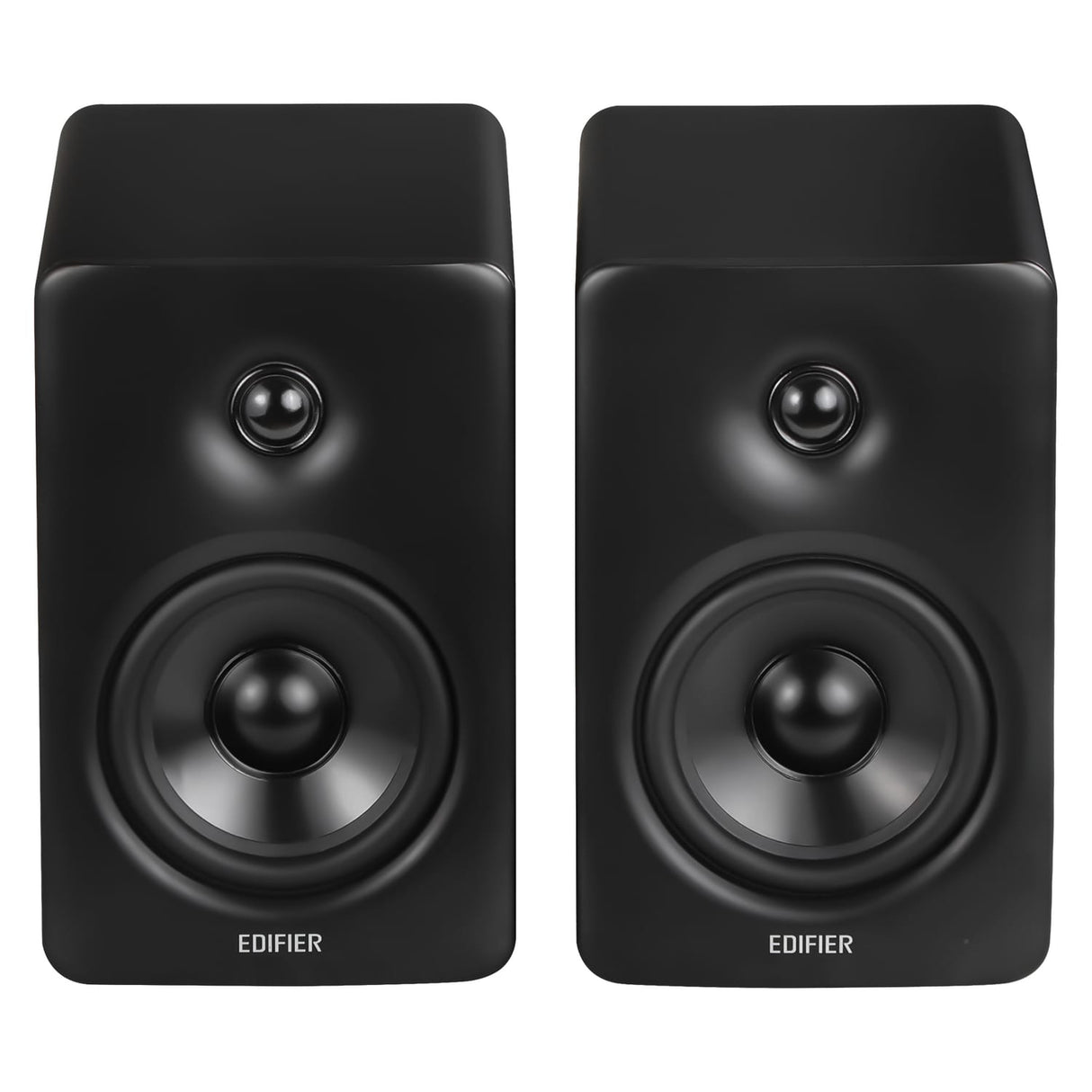 Edifier 100-Watt-RMS Bluetooth M90 Powered Compact Desktop Speakers with 4-In. Woofers, Hi-Res Audio/Wireless, HDMI/USB/Aux, Sub Out, Remote, Pair