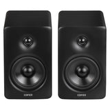 Edifier 100-Watt-RMS Bluetooth M90 Powered Compact Desktop Speakers with 4-In. Woofers, Hi-Res Audio/Wireless, HDMI/USB/Aux, Sub Out, Remote, Pair
