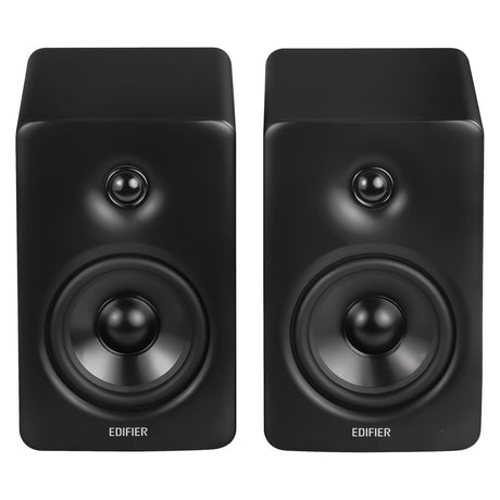 Edifier 100-Watt-RMS Bluetooth M90 Powered Compact Desktop Speakers with 4-In. Woofers, Hi-Res Audio/Wireless, HDMI/USB/Aux, Sub Out, Remote, Pair