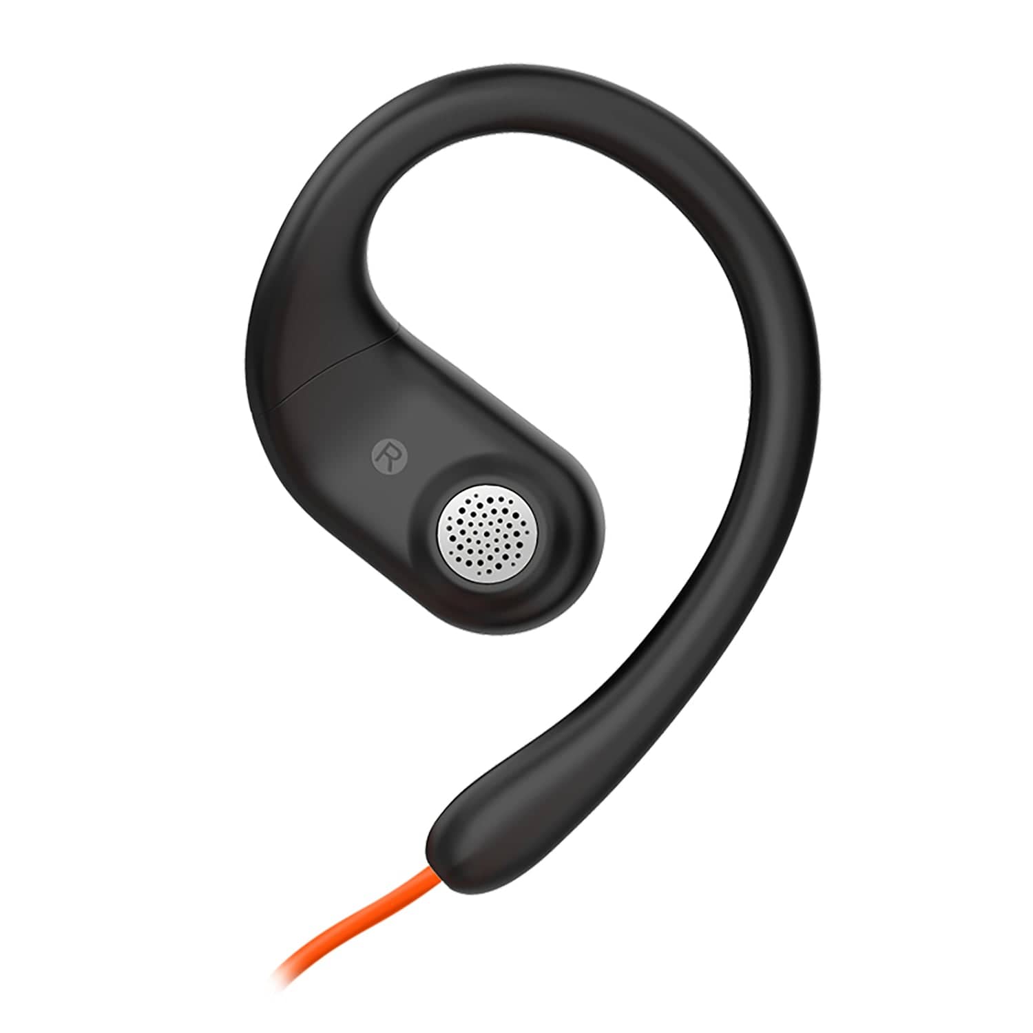 OpenRock Link 10 Wired Open-Ear Headset with Rotating Boom Mic, In-Line Remote, Earhooks, USB-C Connector with USB-A Adapter, Noise Cancellation