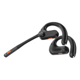 EKSAtelecom S30 Bluetooth Open-Ear Air-Conduction Headset with Microphone, True Wireless with Charging Case, Black