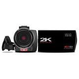 Minolta MN2K10NV 2.7K Quad HD 16x Digital Zoom IR Night Vision Video Camcorder, Black