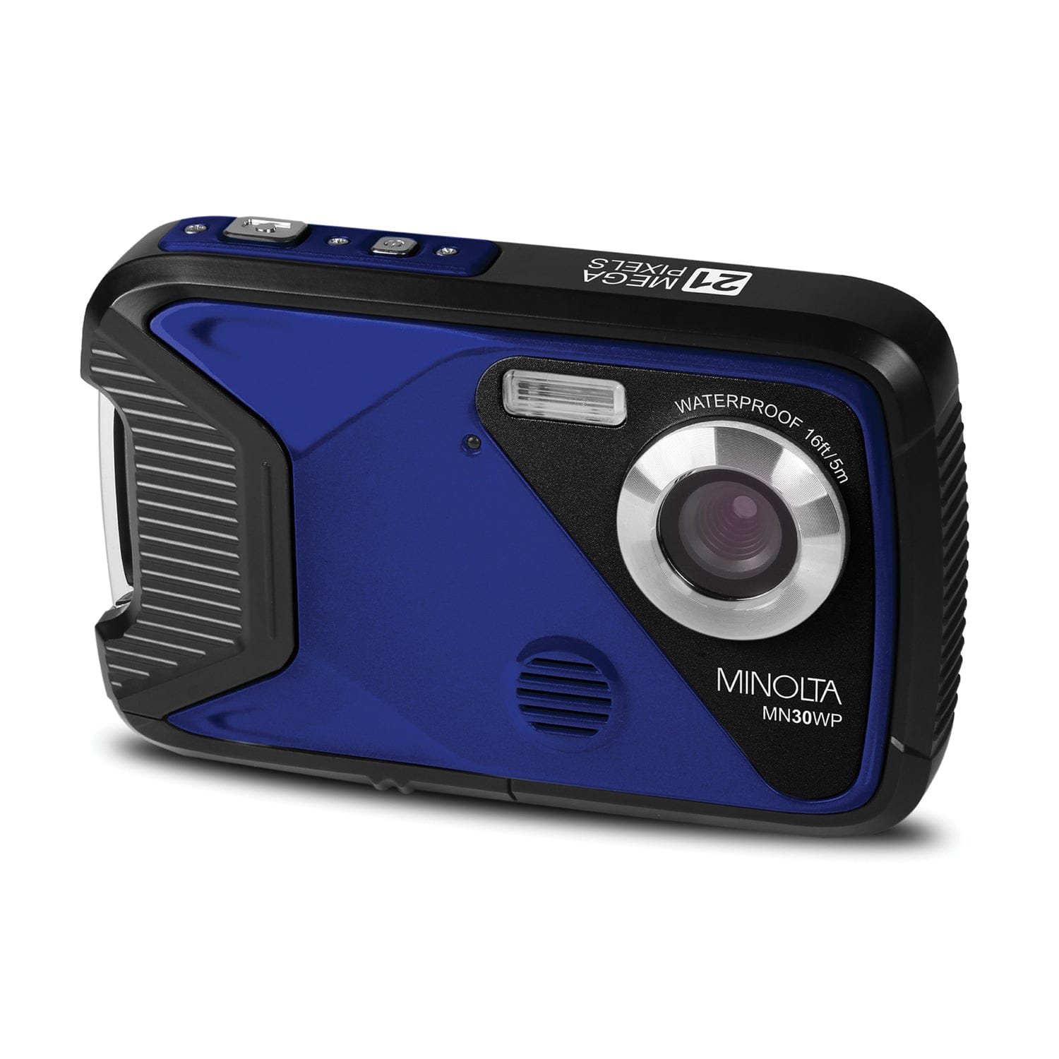Minolta MN30WP Waterproof 4x Digital Zoom 21.0-MP/1080p Digital Camera, Blue