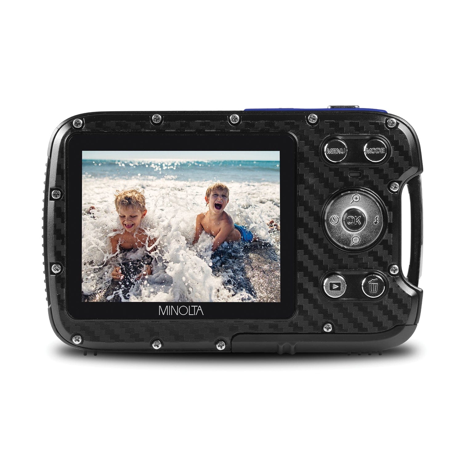 Minolta MN30WP Waterproof 4x Digital Zoom 21.0-MP/1080p Digital Camera, Blue