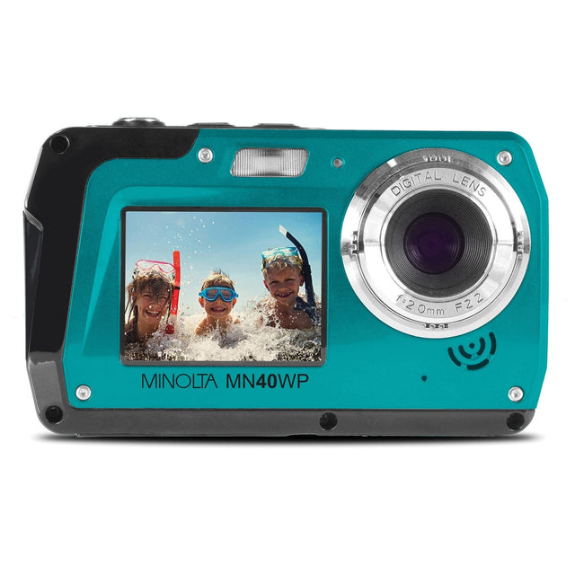 Minolta 48.0-Megapixel Waterproof Digital Camera, Blue