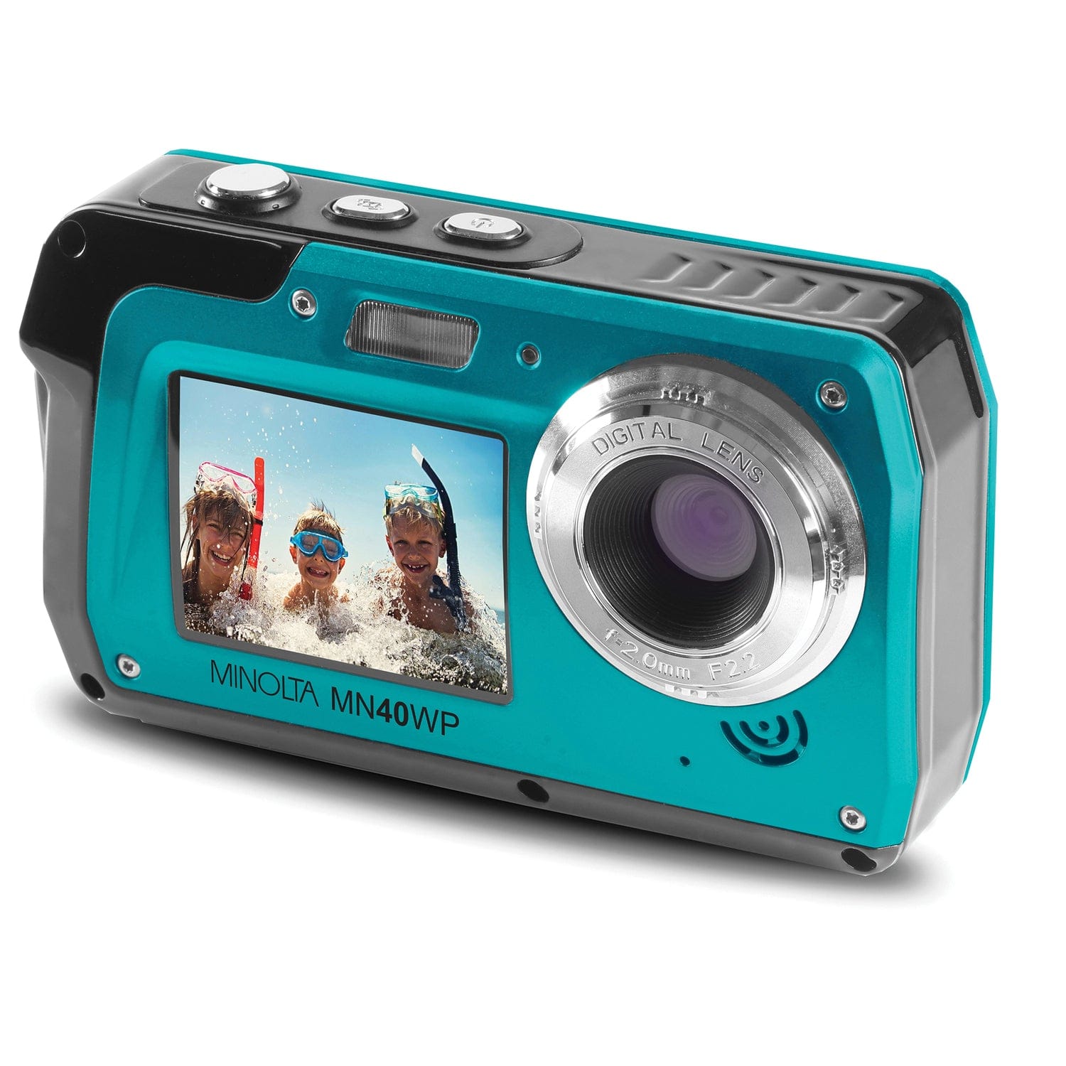 Minolta 48.0-Megapixel Waterproof Digital Camera, Blue
