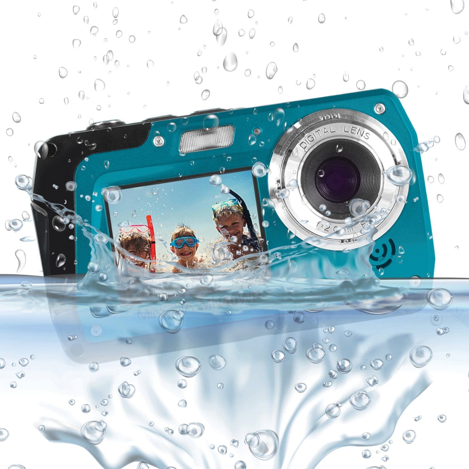 Minolta 48.0-Megapixel Waterproof Digital Camera, Blue