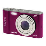 Minolta MND20 16x Digital Zoom 44 MP/2.7K Quad HD Digital Camera, Magenta