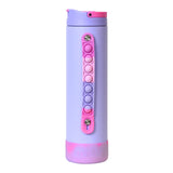 Elemental Iconic Pop Stainless Steel Fidget Water Bottle with Flip-open Sports Cap, 20 Oz., Lilac Tie Dye