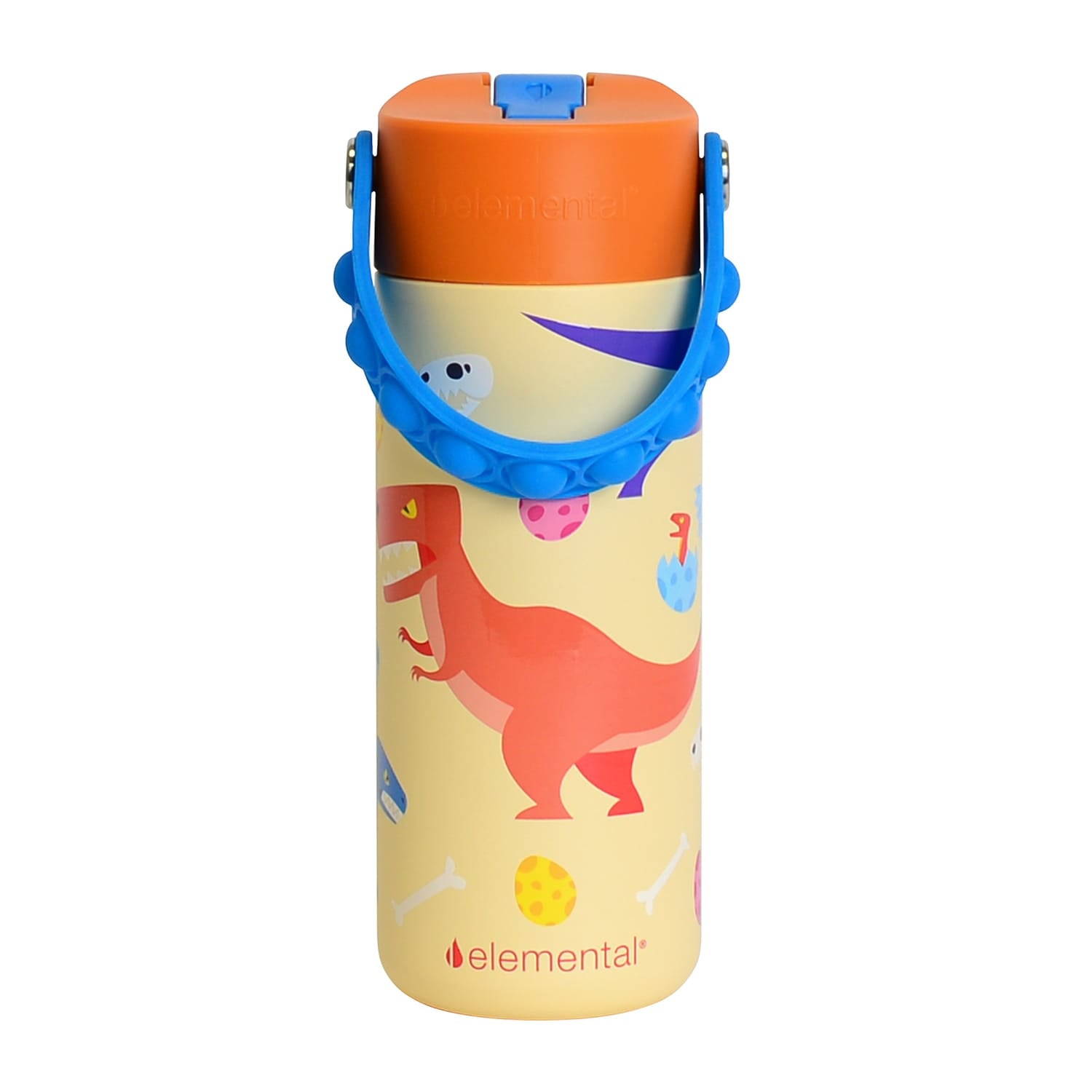 Elemental Core Pop Stainless Steel Water Bottle, 18 Oz., Dino Rage