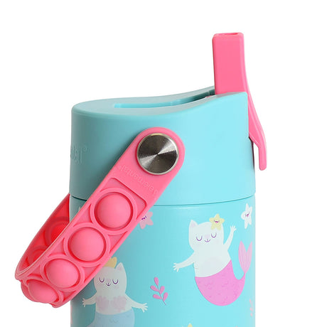 Elemental Core Pop Stainless Steel Water Bottle, 18 Oz., Meowmaid