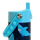 Elemental Core Pop Stainless Steel Water Bottle, 18 Oz., Sharks Ahoy