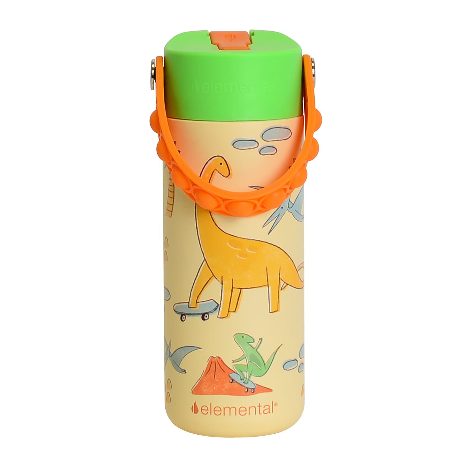 Elemental Core Pop Stainless Steel Water Bottle, 18 Oz., Skater Dinos