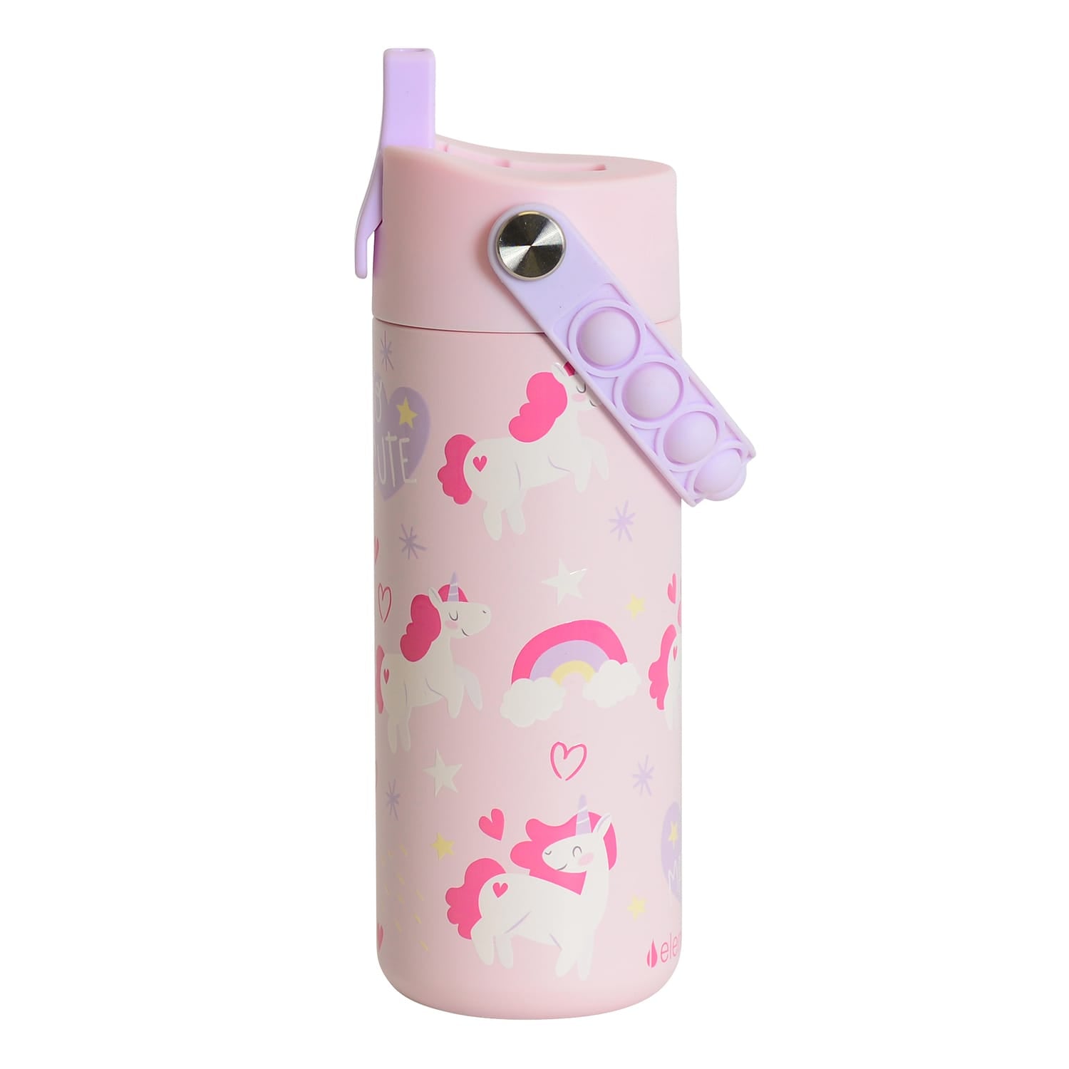 Elemental Core Pop Stainless Steel Water Bottle, 18 Oz., Unicorn Magic