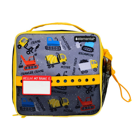 Elemental Chomper Insulated Kids Lunch Bag, Construction