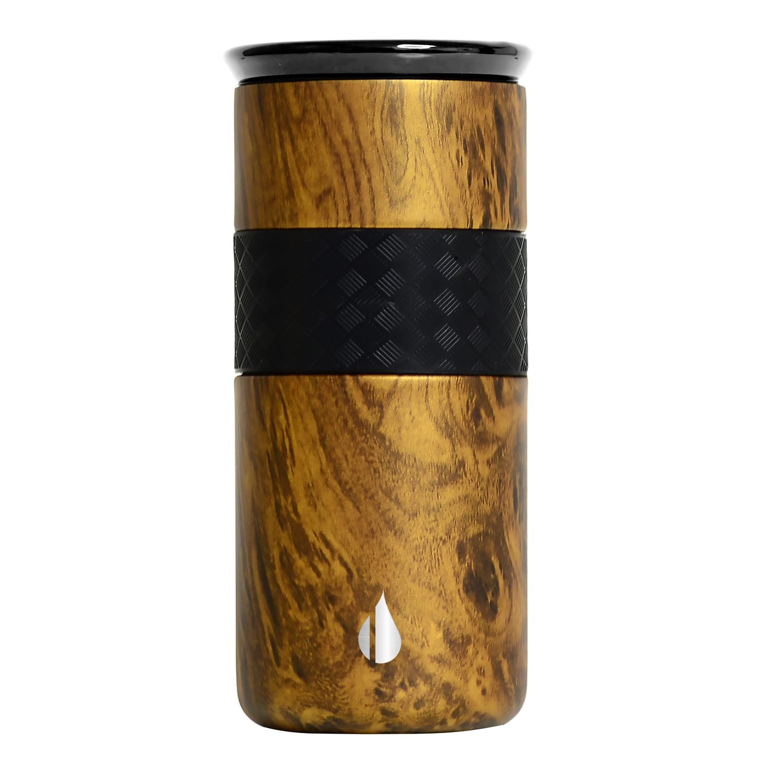 Elemental Artisan Series Stainless Steel 16-Oz. Insulated Tumbler, Teakwood