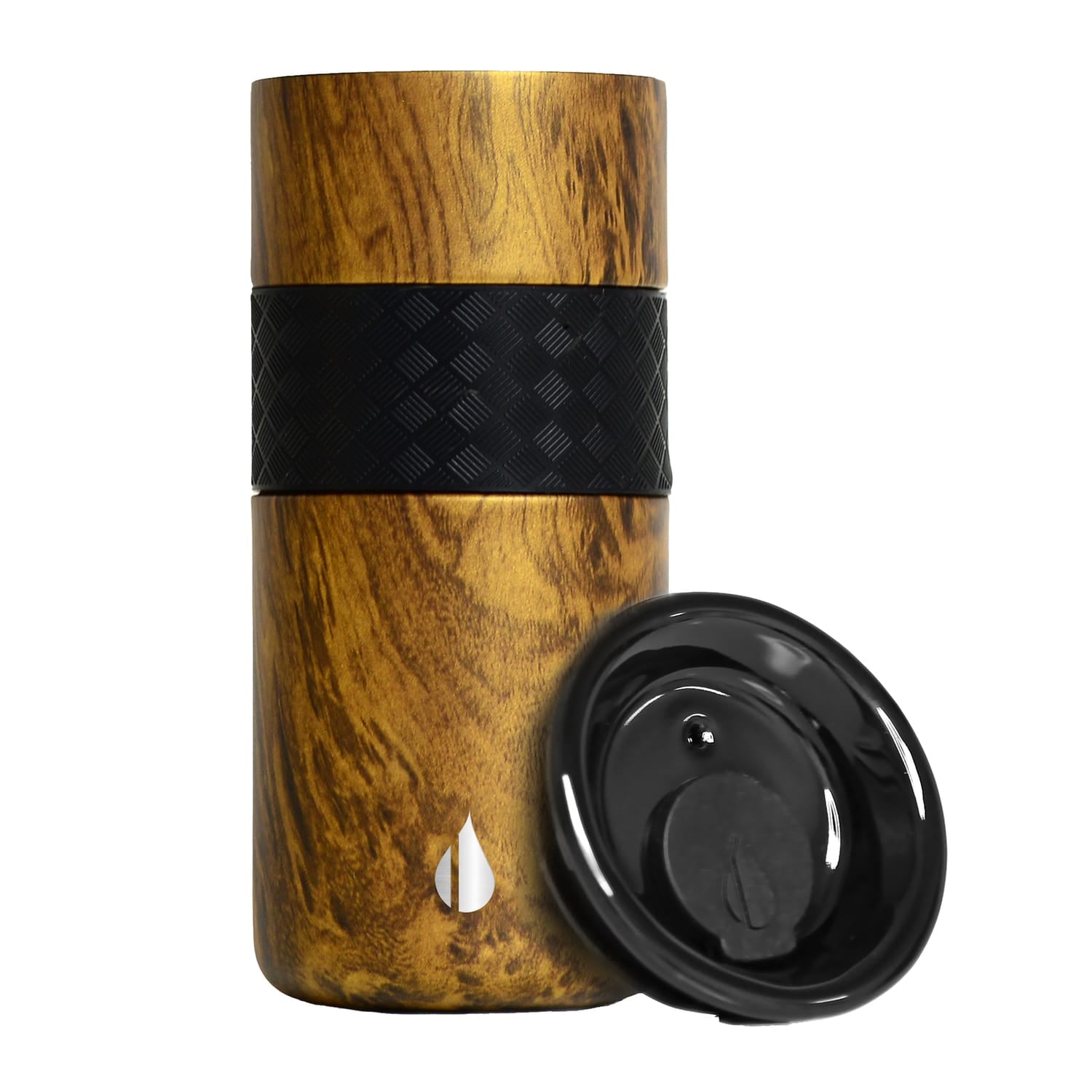 Elemental Artisan Series Stainless Steel 16-Oz. Insulated Tumbler, Teakwood