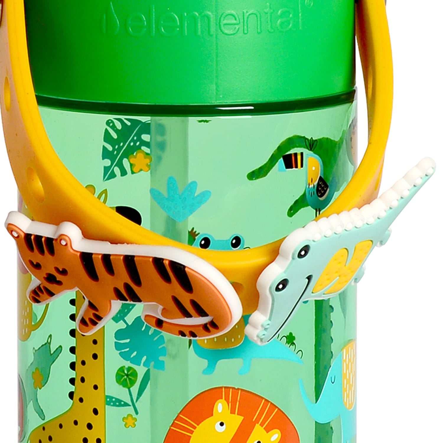 Elemental Splash Charm Tritan Water Bottle, 18 Oz., Jungle Friends