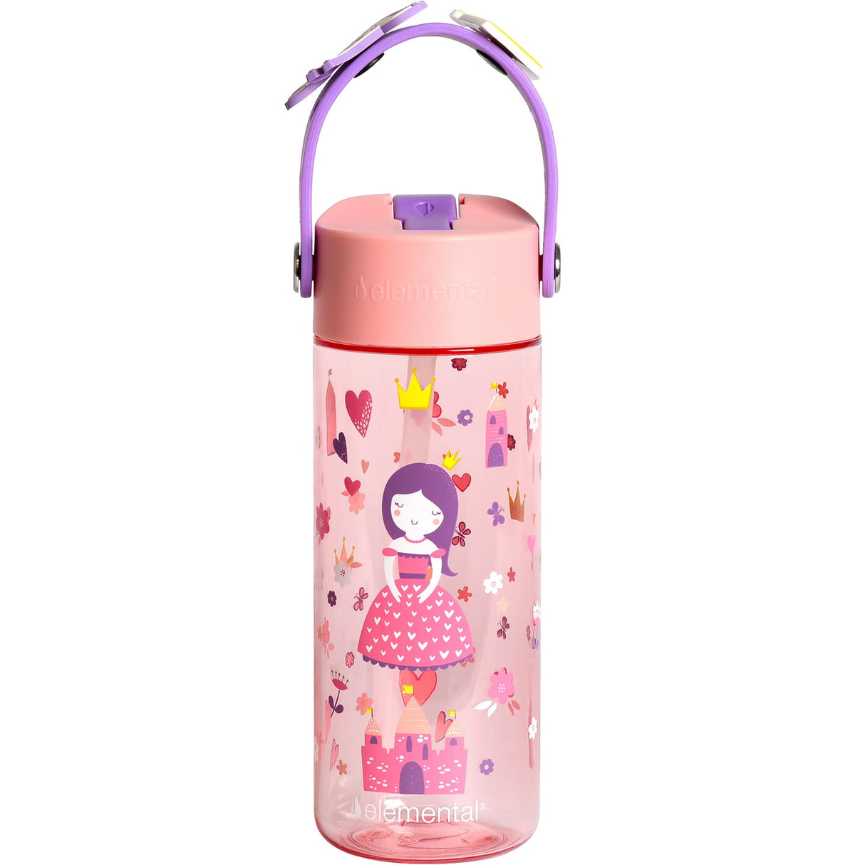 Elemental Splash Charm Tritan Water Bottle, 18 Oz., Princess Dream